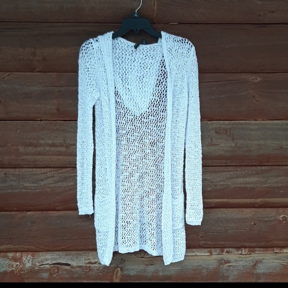 Loose knit cardigan